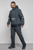 Оптом Горнолыжный костюм мужской зимний темно-серого цвета 6320TC в Казани, фото 2