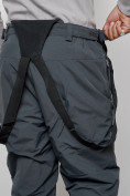 Оптом Горнолыжный костюм мужской зимний темно-серого цвета 6320TC, фото 20