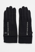 Оптом Спортивные перчатки демисезонные женские черного цвета 644Ch в Екатеринбурге, фото 2