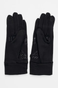 Оптом Спортивные перчатки демисезонные женские черного цвета 644Ch в Казани, фото 3