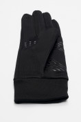 Оптом Спортивные перчатки демисезонные женские черного цвета 644Ch в Екатеринбурге, фото 6