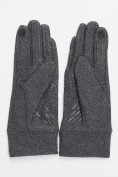 Оптом Спортивные перчатки демисезонные женские серого цвета 644Sr в Казани, фото 3