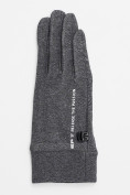 Оптом Спортивные перчатки демисезонные женские серого цвета 644Sr, фото 4