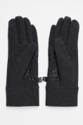 Оптом Спортивные перчатки демисезонные женские темно-серого цвета 644TC, фото 3