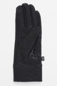 Оптом Спортивные перчатки демисезонные женские темно-серого цвета 644TC, фото 5