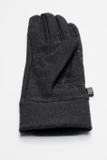 Оптом Спортивные перчатки демисезонные женские темно-серого цвета 644TC, фото 6