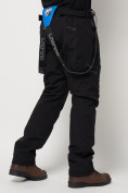 Оптом Полукомбинезон брюки горнолыжные мужские черного цвета 66211Ch в Екатеринбурге, фото 19