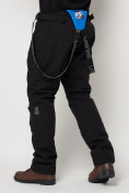 Оптом Полукомбинезон брюки горнолыжные мужские черного цвета 66211Ch в Казани, фото 20