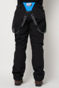 Оптом Полукомбинезон брюки горнолыжные мужские черного цвета 66211Ch в Казани, фото 21