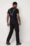 Оптом Полукомбинезон брюки горнолыжные мужские черного цвета 66211Ch в Казани, фото 4
