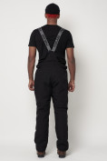 Оптом Полукомбинезон брюки горнолыжные мужские черного цвета 66211Ch в Казани, фото 6