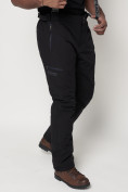 Оптом Полукомбинезон брюки горнолыжные мужские черного цвета 66211Ch в Екатеринбурге, фото 8