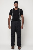 Оптом Полукомбинезон брюки горнолыжные мужские темно-серого цвета 66211TC в Казани