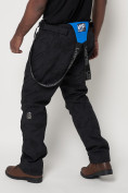 Оптом Полукомбинезон брюки горнолыжные мужские темно-серого цвета 66211TC в Казани, фото 15