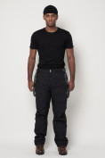 Оптом Полукомбинезон брюки горнолыжные мужские темно-серого цвета 66211TC в Казани, фото 7