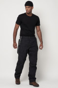 Оптом Полукомбинезон брюки горнолыжные мужские темно-серого цвета 66211TC в Казани, фото 8