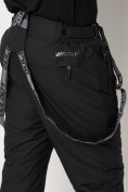 Оптом Полукомбинезон брюки горнолыжные мужские черного цвета 662123Ch в Казани, фото 21