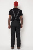 Оптом Полукомбинезон брюки горнолыжные мужские черного цвета 662123Ch в Екатеринбурге, фото 7