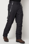 Оптом Полукомбинезон брюки горнолыжные мужские темно-серого цвета 662123TC в Казани, фото 15