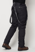 Оптом Полукомбинезон брюки горнолыжные мужские темно-серого цвета 662123TC в Казани, фото 16
