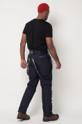 Оптом Полукомбинезон брюки горнолыжные мужские темно-синего цвета 662123TS в Екатеринбурге, фото 10