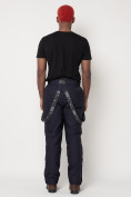Оптом Полукомбинезон брюки горнолыжные мужские темно-синего цвета 662123TS в Екатеринбурге, фото 11