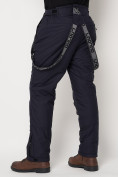 Оптом Полукомбинезон брюки горнолыжные мужские темно-синего цвета 662123TS в Казани, фото 17