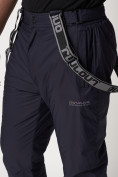 Оптом Полукомбинезон брюки горнолыжные мужские темно-синего цвета 662123TS в Екатеринбурге, фото 21