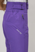 Оптом Полукомбинезон брюки горнолыжные женские фиолетового цвета 66215F в Екатеринбурге, фото 11