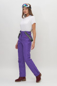 Оптом Полукомбинезон брюки горнолыжные женские фиолетового цвета 66215F в Екатеринбурге, фото 14