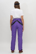 Оптом Полукомбинезон брюки горнолыжные женские фиолетового цвета 66215F в Казани, фото 17