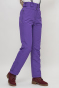 Оптом Полукомбинезон брюки горнолыжные женские фиолетового цвета 66215F в Казани, фото 6