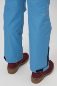 Оптом Полукомбинезон брюки горнолыжные женские голубого цвета 66215Gl в Казани, фото 11