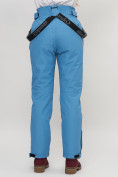 Оптом Полукомбинезон брюки горнолыжные женские голубого цвета 66215Gl в Казани, фото 8