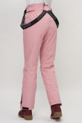 Оптом Полукомбинезон брюки горнолыжные женские розового цвета 66215R в Екатеринбурге, фото 17