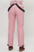 Оптом Полукомбинезон брюки горнолыжные женские розового цвета 66215R в Екатеринбурге, фото 18