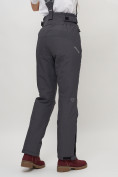 Оптом Полукомбинезон брюки горнолыжные женские темно-серого цвета 66215TC в Екатеринбурге, фото 10