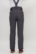 Оптом Полукомбинезон брюки горнолыжные женские темно-серого цвета 66215TC в Екатеринбурге, фото 9