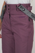 Оптом Полукомбинезон брюки горнолыжные женские темно-фиолетового цвета 66215TF в Казани, фото 13