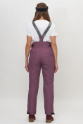 Оптом Полукомбинезон брюки горнолыжные женские темно-фиолетового цвета 66215TF в Казани, фото 4