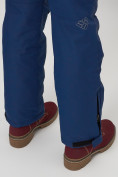 Оптом Полукомбинезон брюки горнолыжные женские темно-синего цвета 66215TS в Казани, фото 15
