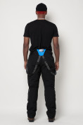 Оптом Полукомбинезон брюки горнолыжные мужские черного цвета 6621Ch в Казани, фото 8