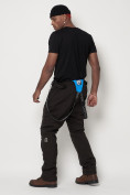 Оптом Полукомбинезон брюки горнолыжные мужские темно-серого цвета 6621TC в Екатеринбурге, фото 12