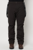 Оптом Полукомбинезон брюки горнолыжные мужские темно-серого цвета 6621TC в Екатеринбурге, фото 14