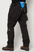 Оптом Полукомбинезон брюки горнолыжные мужские темно-серого цвета 6621TC в Казани, фото 17