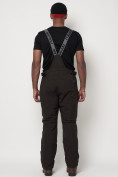 Оптом Полукомбинезон брюки горнолыжные мужские темно-серого цвета 6621TC в Казани, фото 6