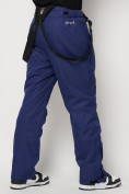 Оптом Полукомбинезон брюки горнолыжные мужские синего цвета 66357S в Казани, фото 14