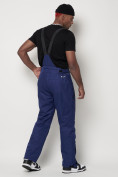 Оптом Полукомбинезон брюки горнолыжные мужские синего цвета 66357S в Казани, фото 7