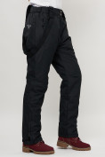 Оптом Полукомбинезон брюки горнолыжные женские big size черного цвета 66413Ch в Казани, фото 3