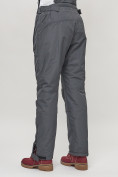 Оптом Полукомбинезон брюки горнолыжные женские big size темно-серого цвета 66413TC в Казани, фото 8